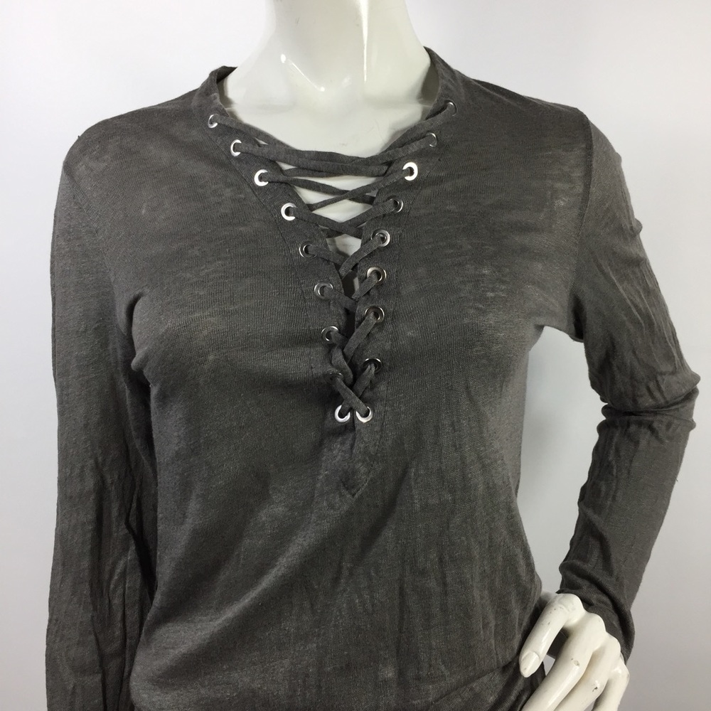 Iro Linen Long Sleeve Top XS - Picture 14 of 14